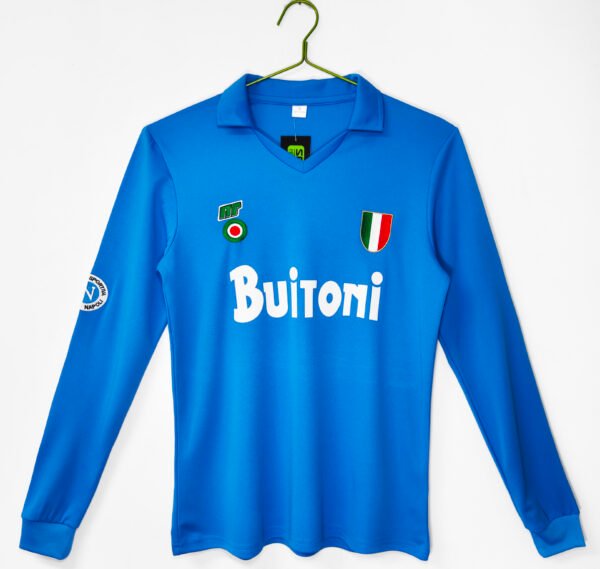 1987/88 Napoli Home Retro Jersey Long Sleeve
