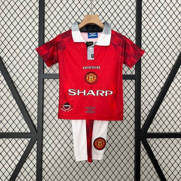 1996/97 Manchester United Home Retro Kids Jersey