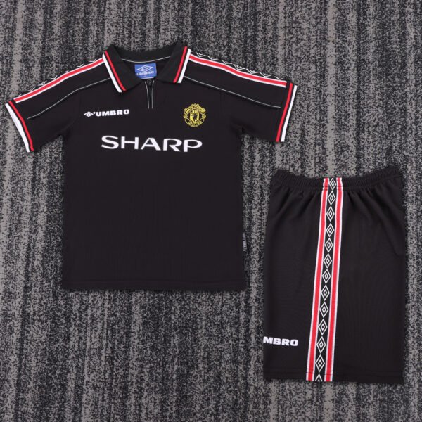 1998/99 Manchester United Away Retro Kids Jersey 