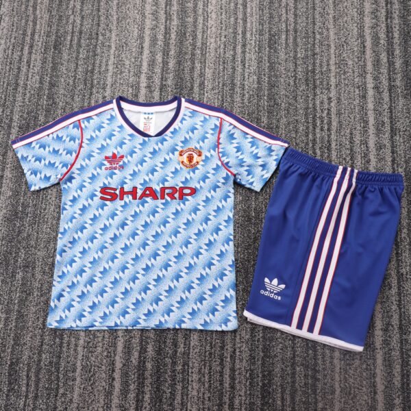 1990/92 Manchester United Away Retro Kids Jersey